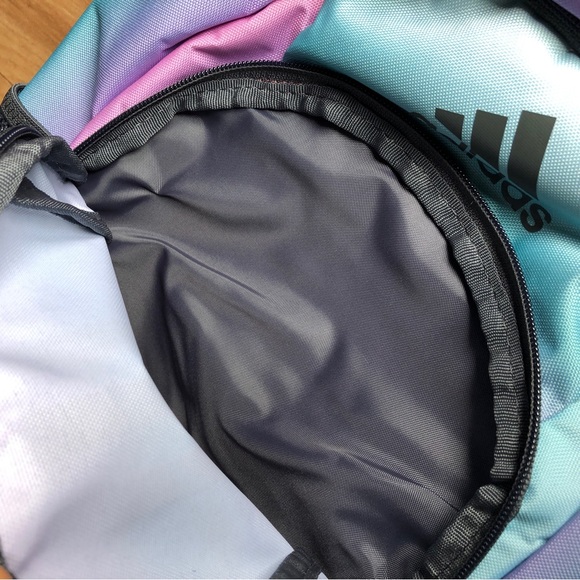 NEW ADIDAS Backpack YOUNG BTS CREATOR 2 BACKPACK Pink Blue Girl’s - Picture 5 of 15